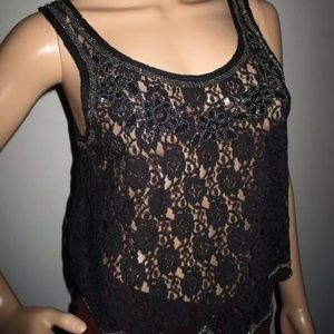 NEW 🔥 Black Lace Top